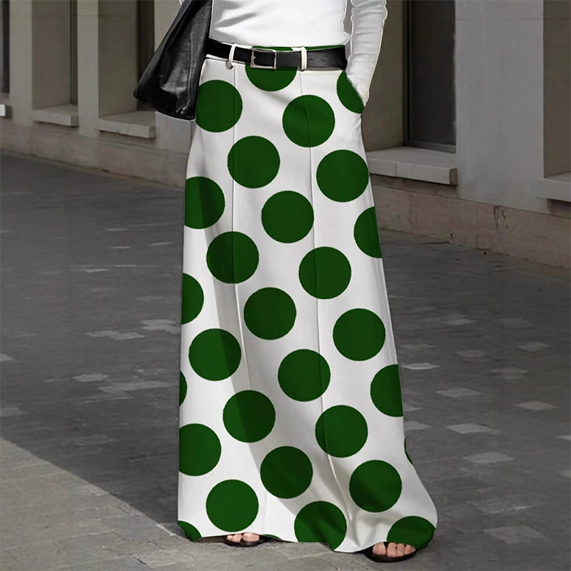 Women’s Knit High-Waisted A-Line Floor-Length Maxi Skirt