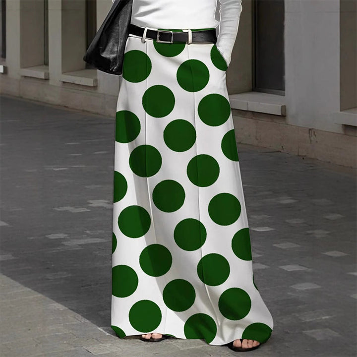 Women’s Knit High-Waisted A-Line Floor-Length Maxi Skirt