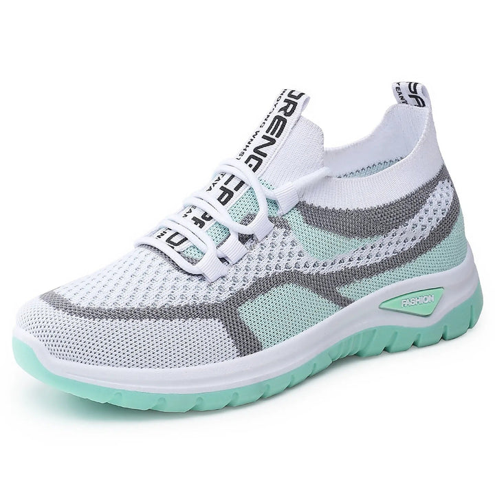 Women's Knit Mesh Lace-Up Running Sneakers