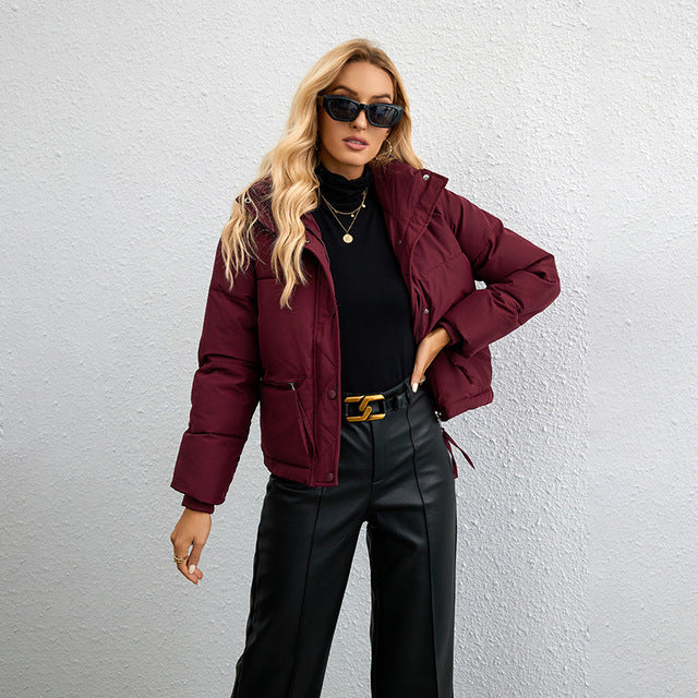 Women’s Quilted Fleece-Lined Puffer Jacket
