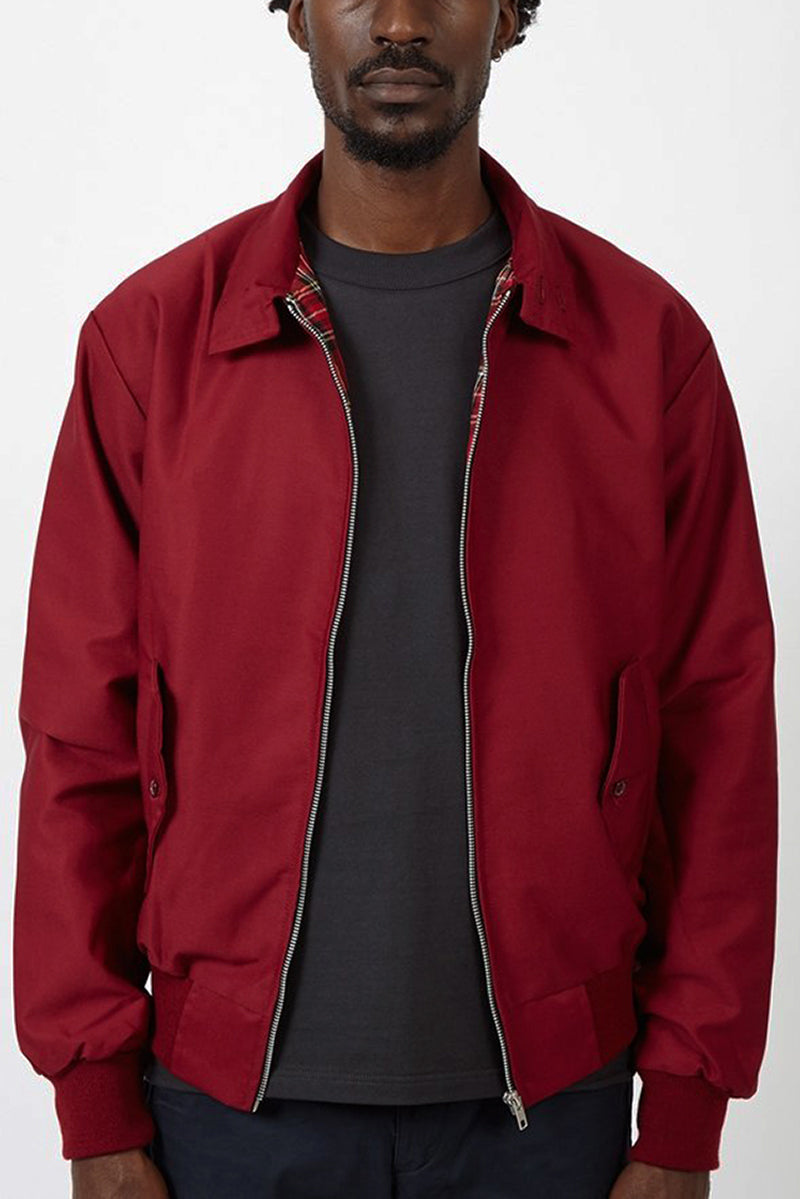 Harrington Bomber Jacket Men's Fleece Casual Zip Up Outerwear