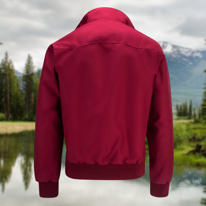 Harrington Bomber Jacket Men's Fleece Casual Zip Up Outerwear