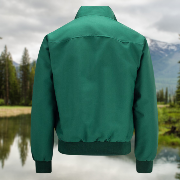 Harrington Bomber Jacket Men's Fleece Casual Zip Up Outerwear