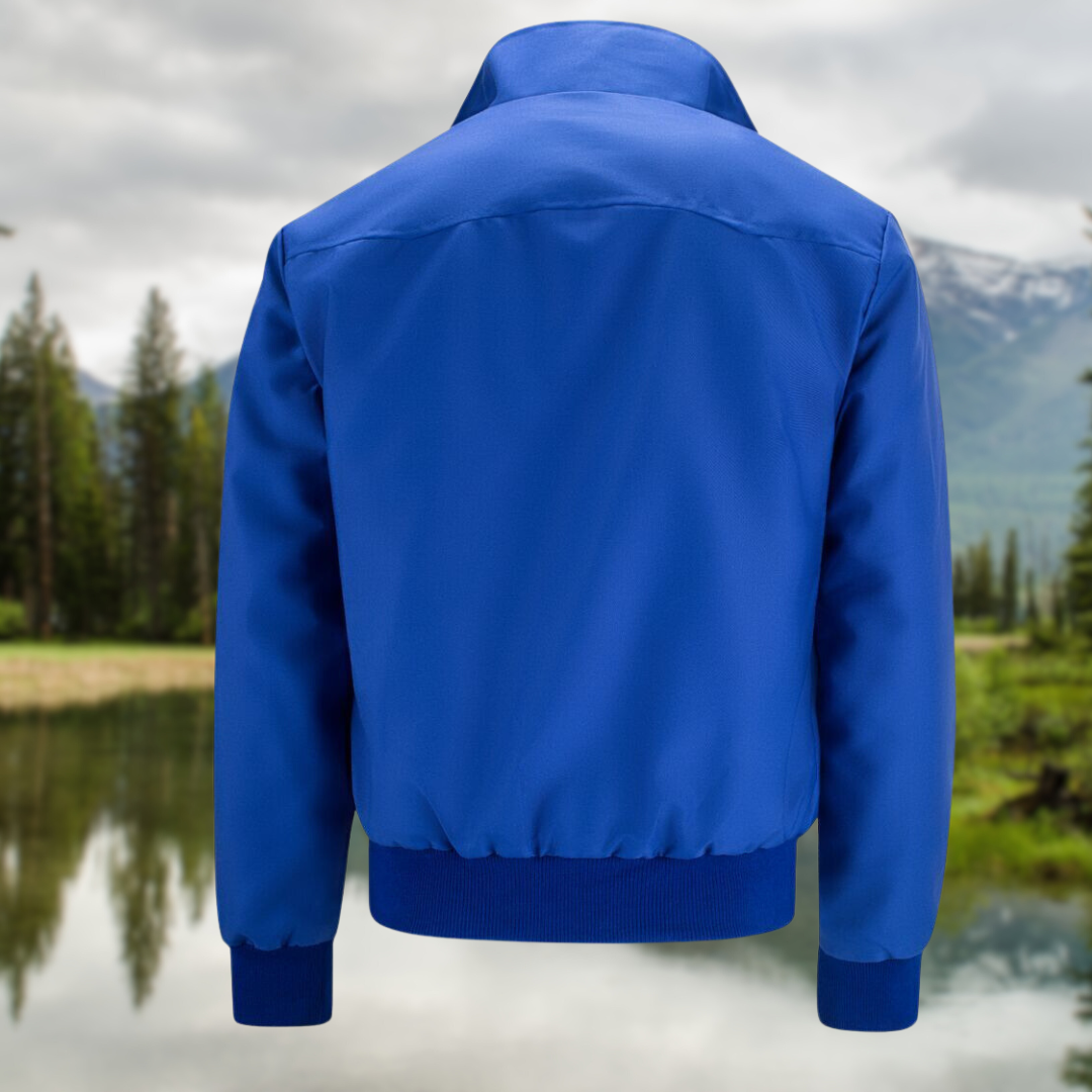 Harrington Bomber Jacket Men's Fleece Casual Zip Up Outerwear