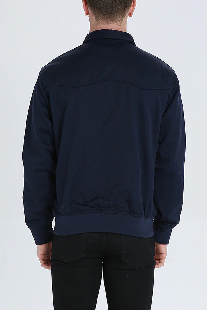 Harrington Bomber Jacket Men's Fleece Casual Zip Up Outerwear