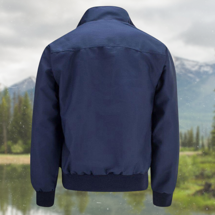 Harrington Bomber Jacket Men's Fleece Casual Zip Up Outerwear