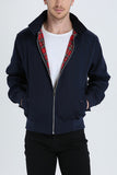 Harrington Bomber Jacket Men's Fleece Casual Zip Up Outerwear
