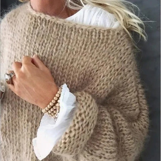 Women's Knit Jumper Wool Sweater Pullover