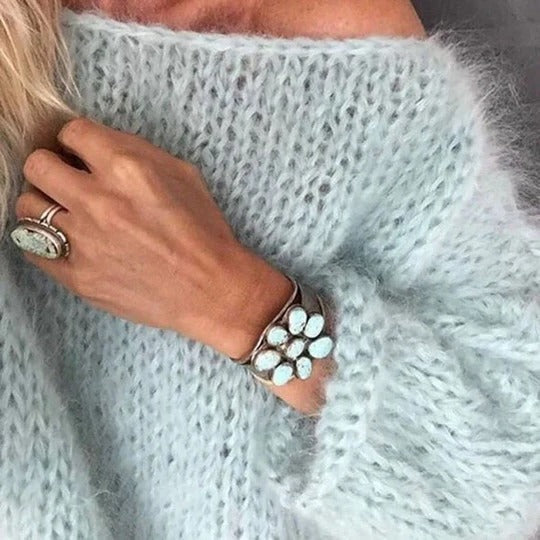 Women's Knit Jumper Wool Sweater Pullover