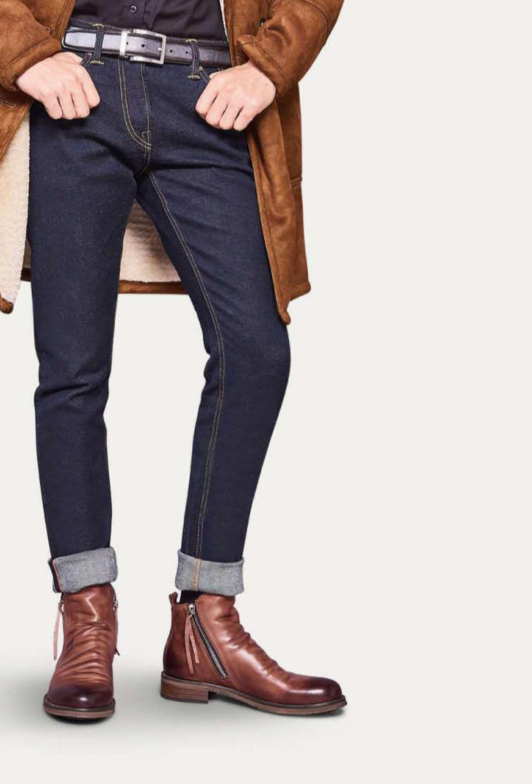 Men's Leather Dress Formal Casual Side Zip Ankle Boots