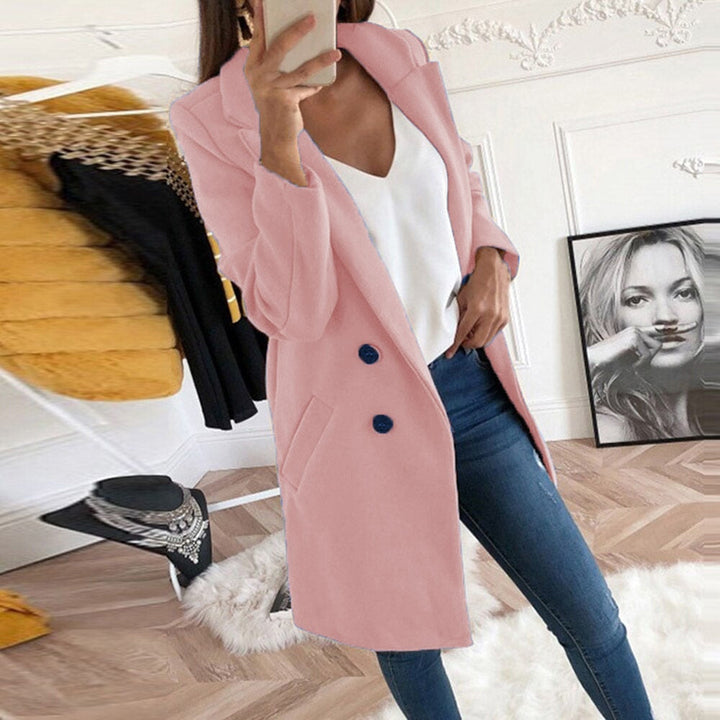 Women's Wool Trench Overcoat Casual Longline Duster Coat