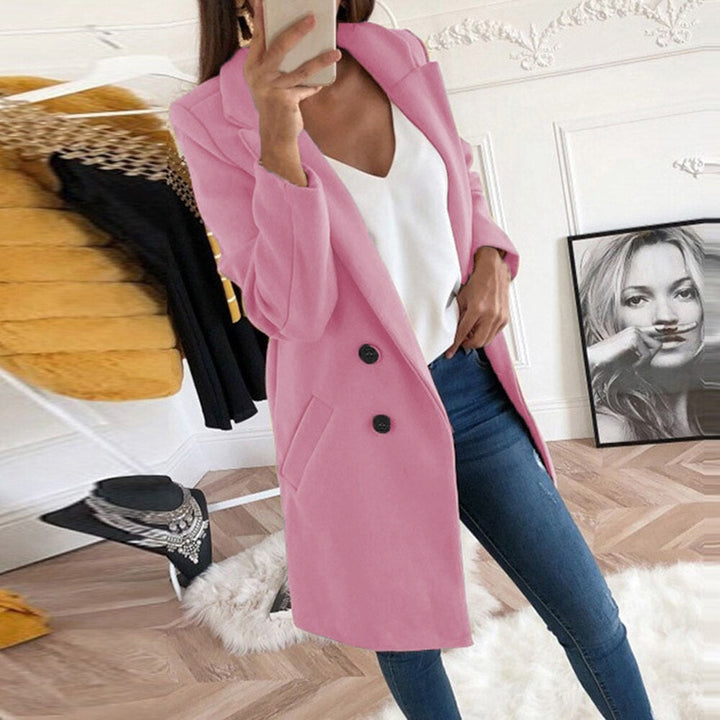 Women's Wool Trench Overcoat Casual Longline Duster Coat