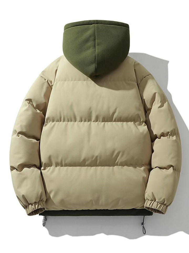 Veste matelassée pour homme avec capuche, manteau isolant pour l'extérieur