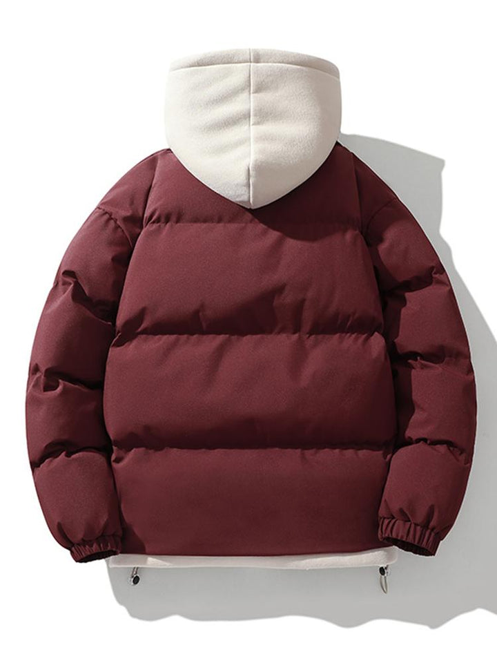 Veste matelassée pour homme avec capuche, manteau isolant pour l'extérieur