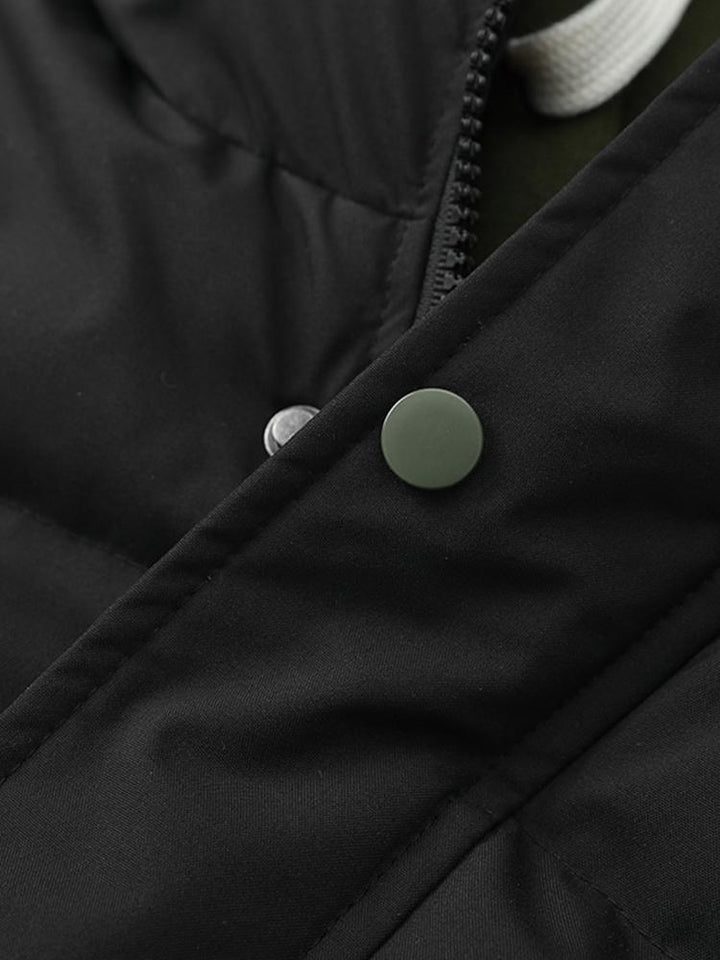 Veste matelassée pour homme avec capuche, manteau isolant pour l'extérieur