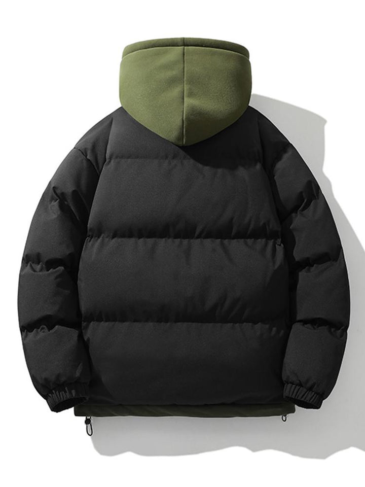 Veste matelassée pour homme avec capuche, manteau isolant pour l'extérieur