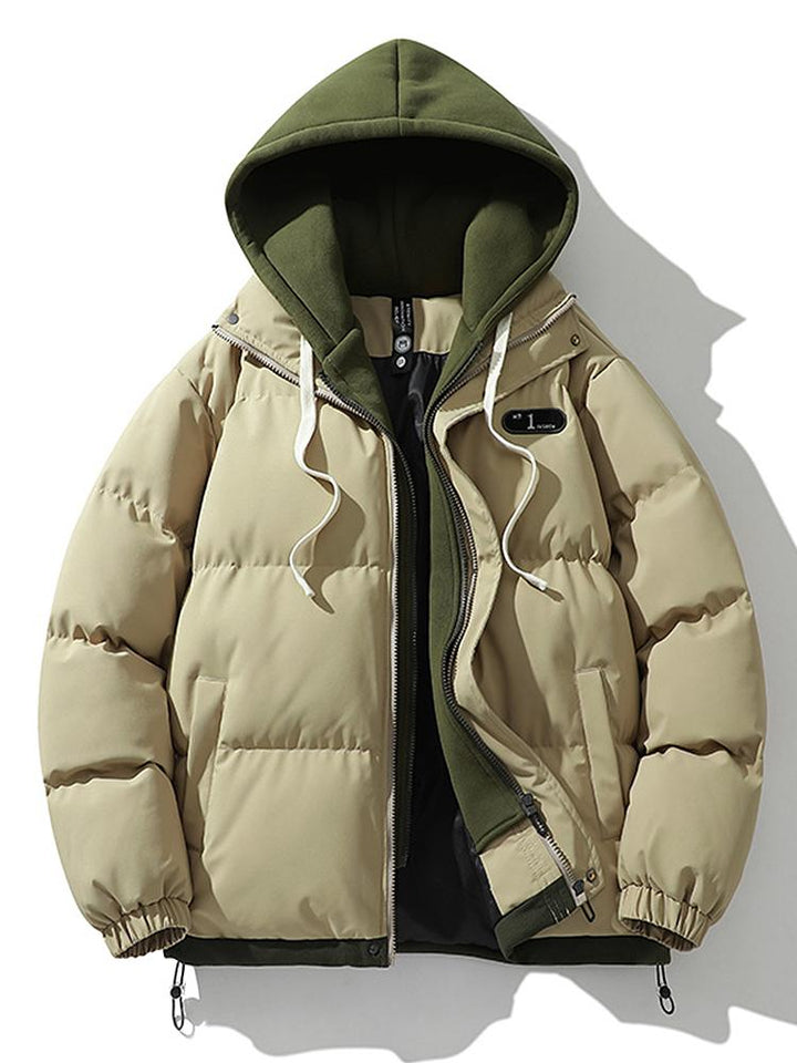 Veste matelassée pour homme avec capuche, manteau isolant pour l'extérieur