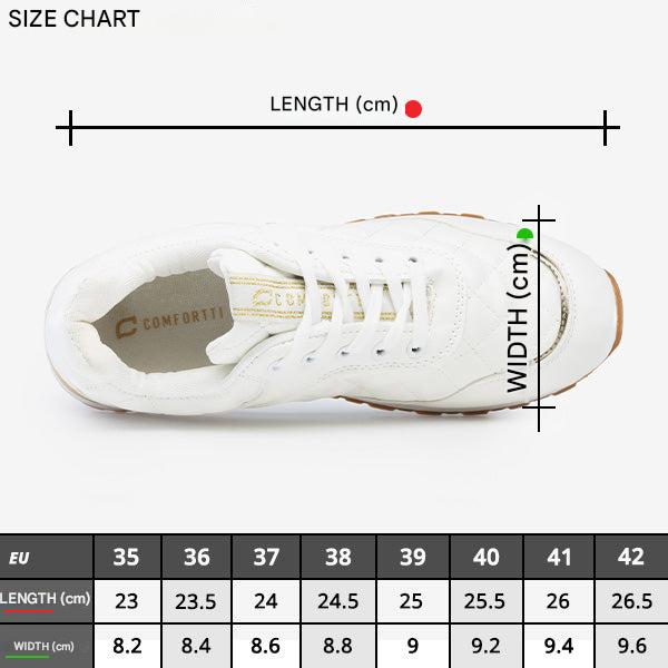 Damskie skórzane sneakersy sportowe na co dzień