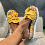 Women's Orthopedic Platform Sandals Breathable Nylon Straps Slip-On Sandals