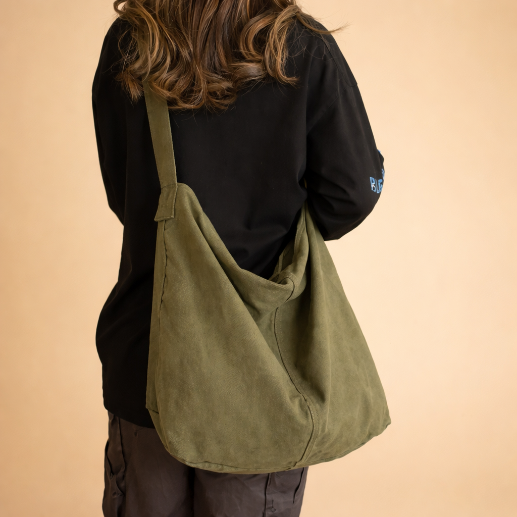 Women's Fleece Slouchy Large Tote Bag