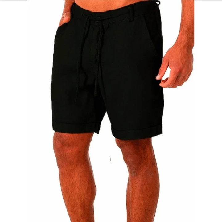 Linen Shorts for Men Lightweight Summer Beach Chino Shorts