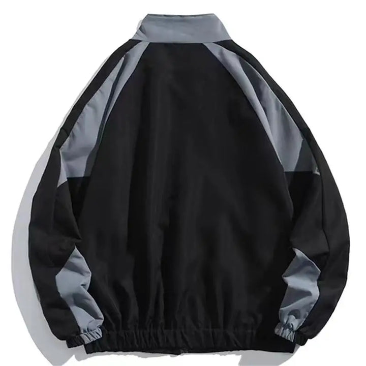 Men's Nylon Windbreaker Jacket Vintage Oversized Track Coat