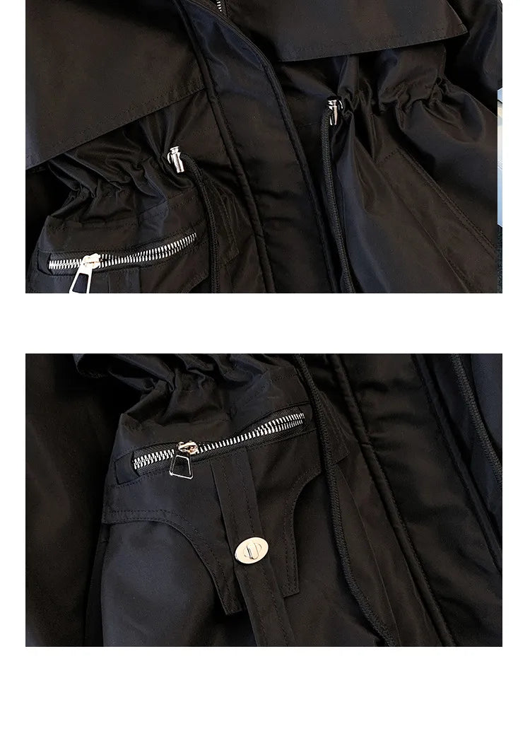 Women's Fleece Lined Hooded Padded Parka Jacket Outerwear