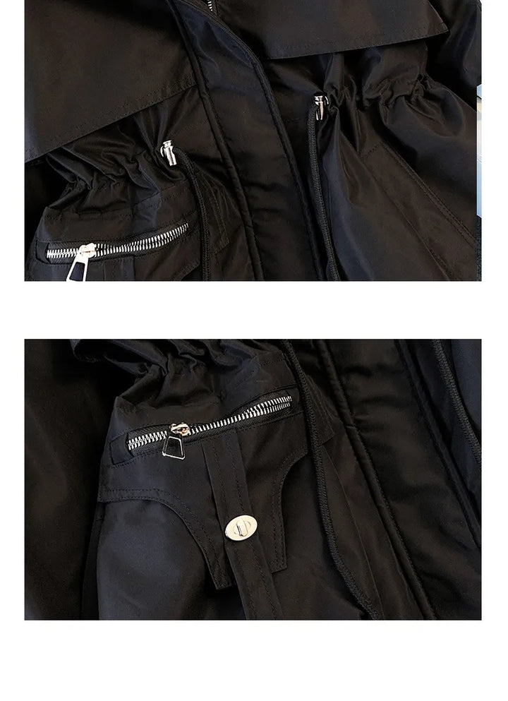 Women's Fleece Lined Hooded Padded Parka Jacket Outerwear