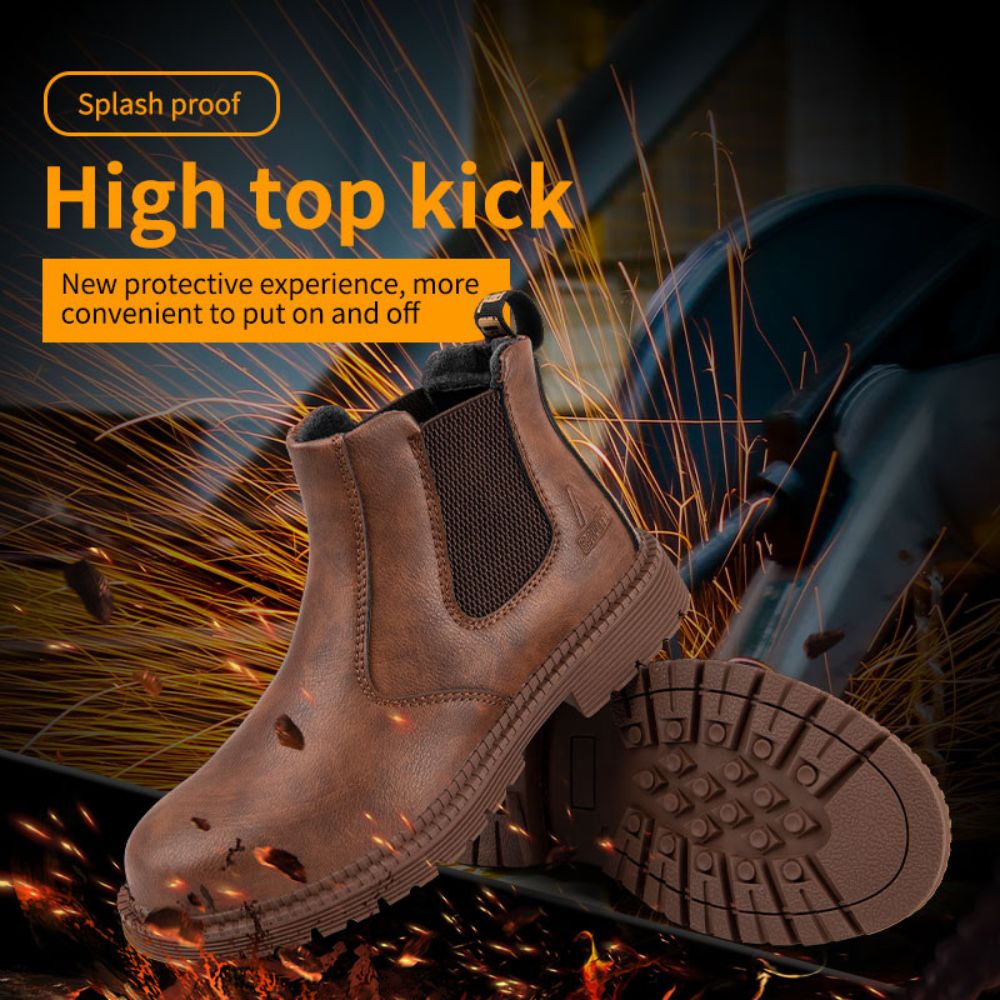 Chelsea Boots Leather Men's Waterproof Casual Ankle Shoes
