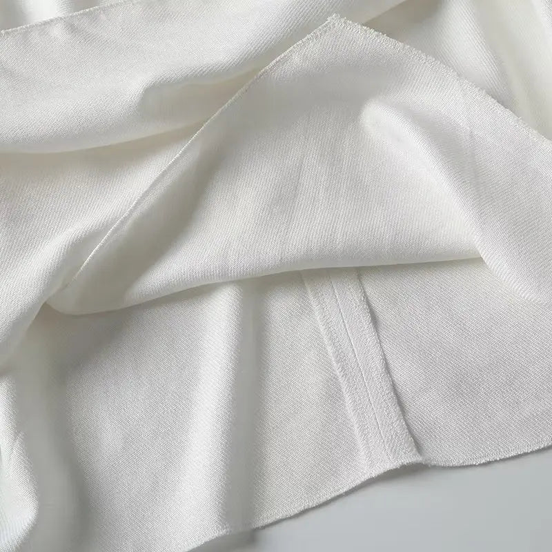 Sleeveless Blouse Women Silk Drape Wrap Front