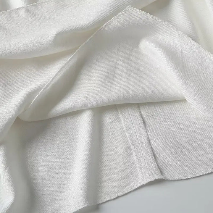 Sleeveless Blouse Women Silk Drape Wrap Front