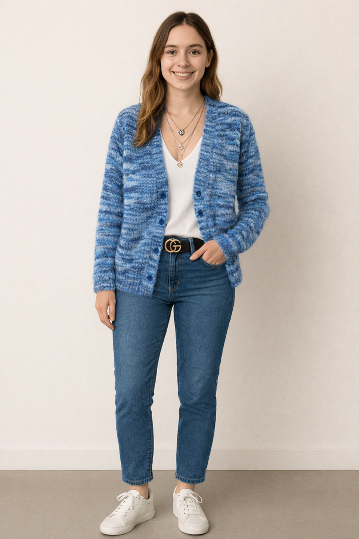 Women's Open Front Casual Knit Cardigan