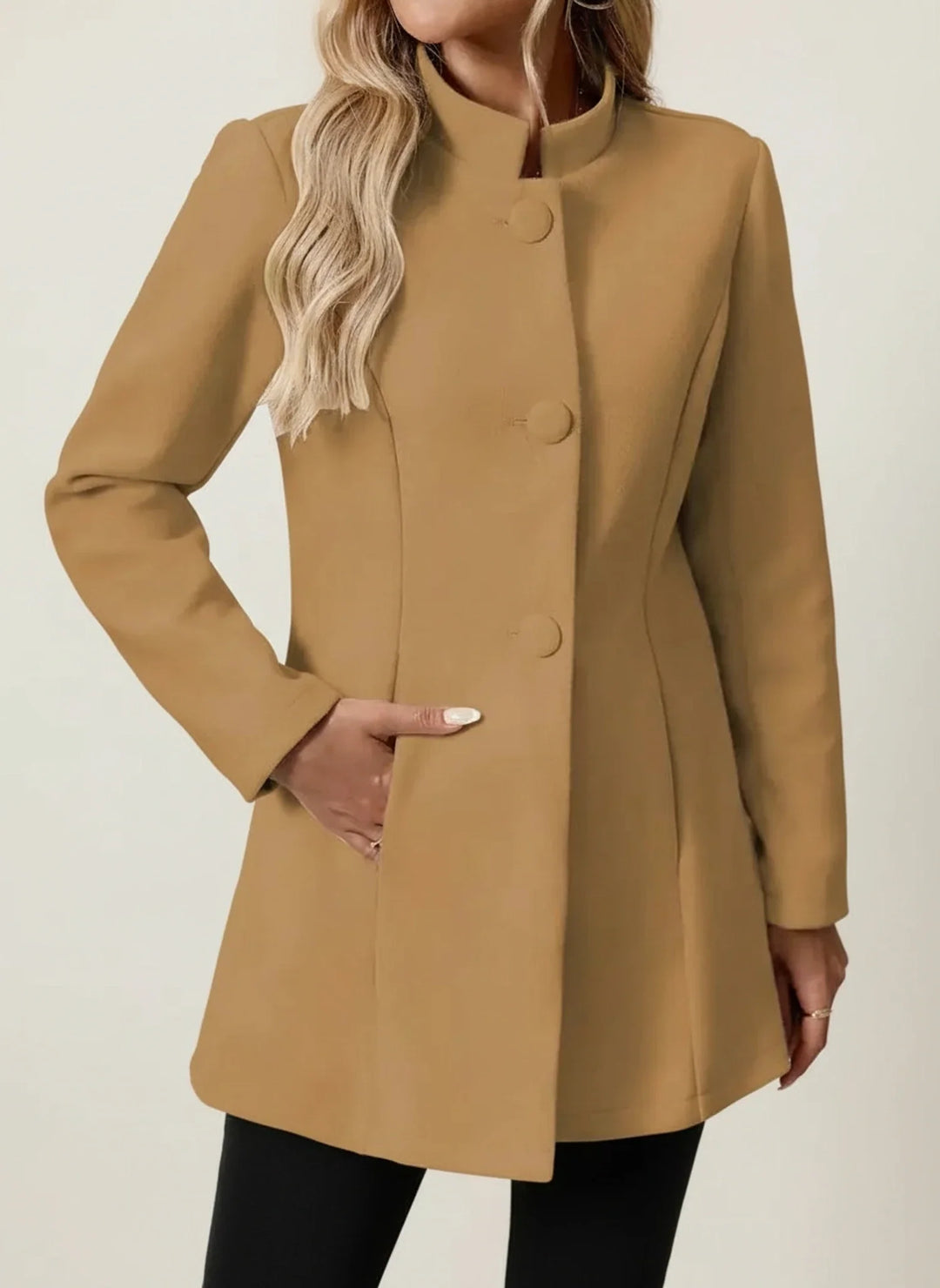 Women's Wool Coat Longline Jacket Overcoat Outerwear