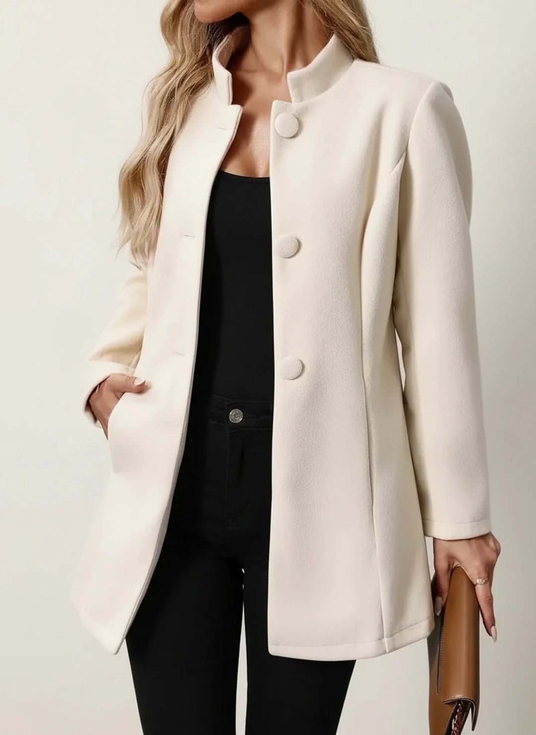 Women's Wool Coat Longline Jacket Overcoat Outerwear