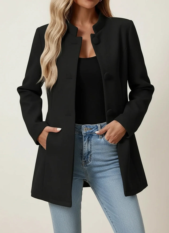 Women's Wool Coat Longline Jacket Overcoat Outerwear