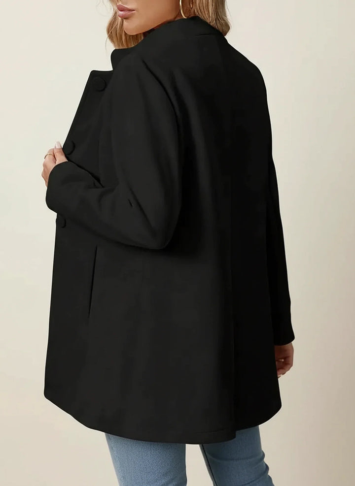 Women's Wool Coat Longline Jacket Overcoat Outerwear
