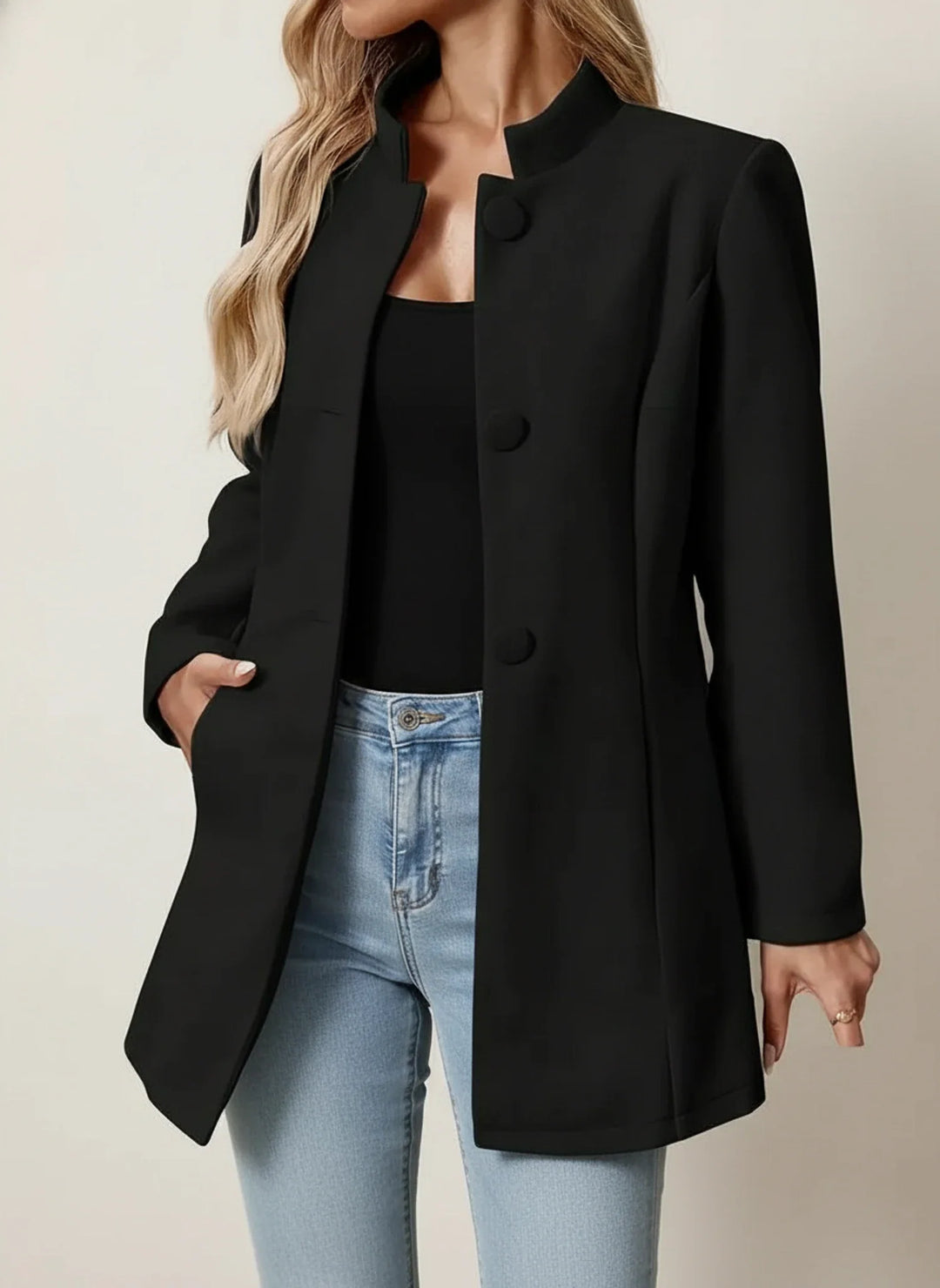 Women's Wool Coat Longline Jacket Overcoat Outerwear