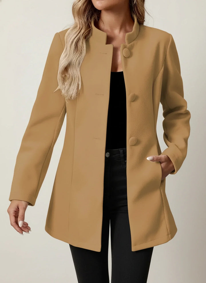Women's Wool Coat Longline Jacket Overcoat Outerwear