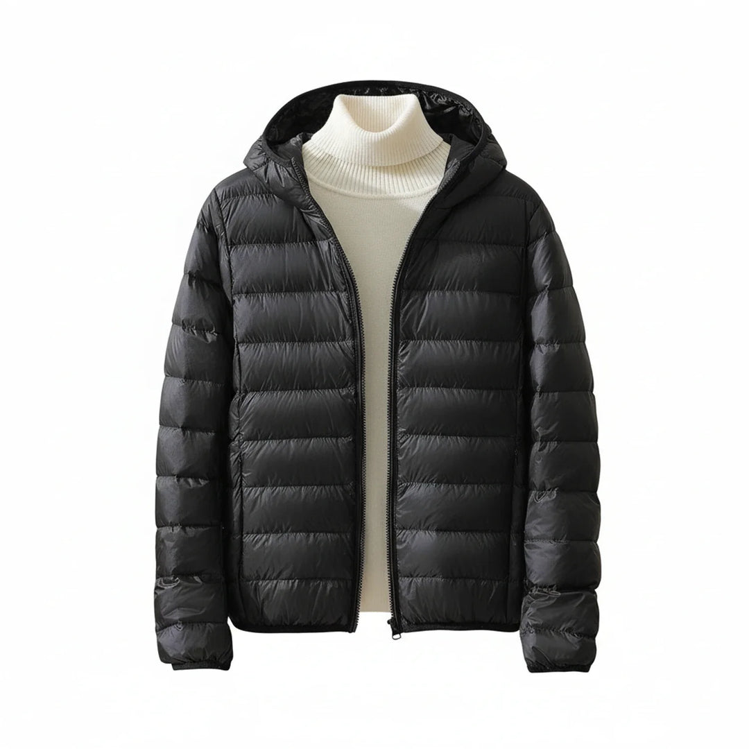 Women's Nylon Hooded Puffer Jacket Lightweight Warm Outerwear