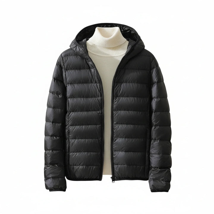 Women's Nylon Hooded Puffer Jacket Lightweight Warm Outerwear