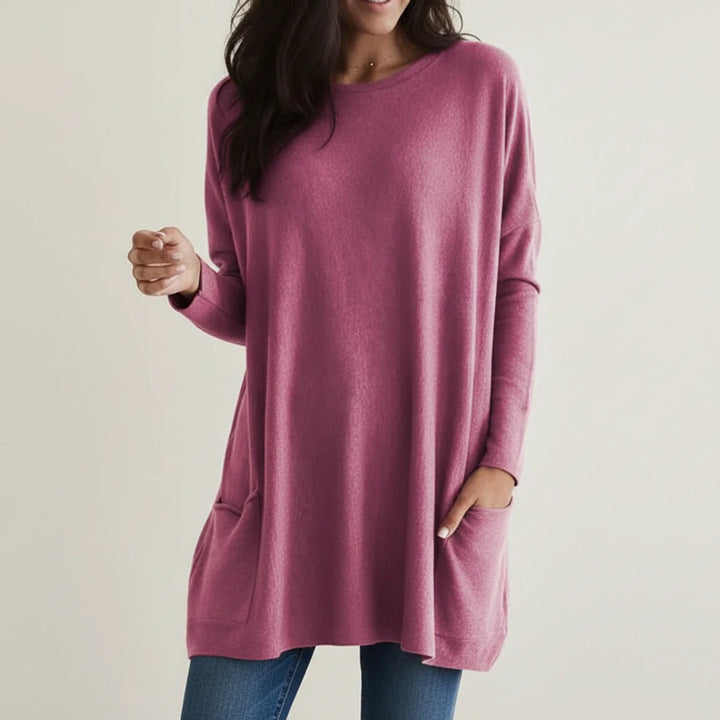 Women's Knit Sweater Oversized Longline Pullover Tunic Jumper