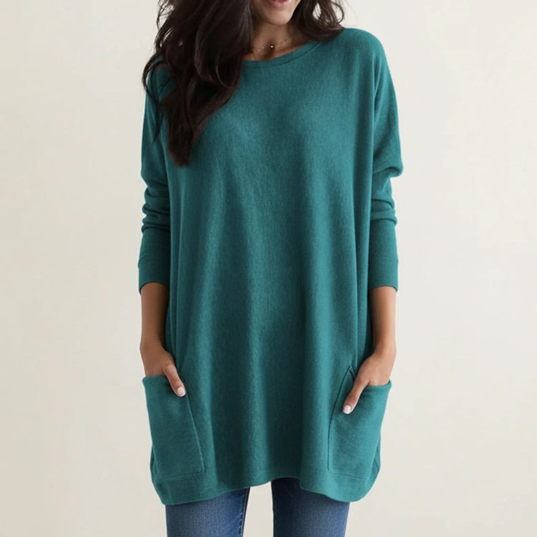 Women's Knit Sweater Oversized Longline Pullover Tunic Jumper