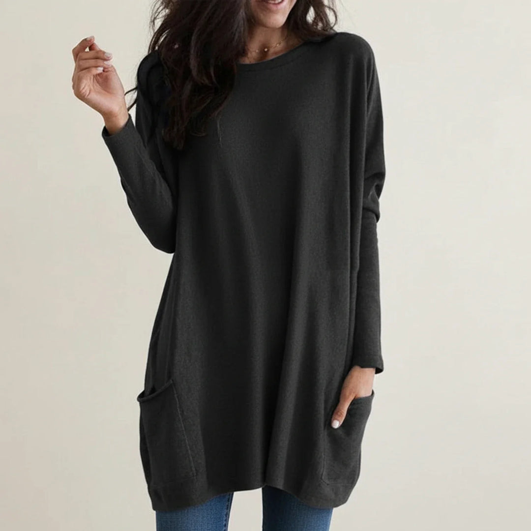 Women's Knit Sweater Oversized Longline Pullover Tunic Jumper