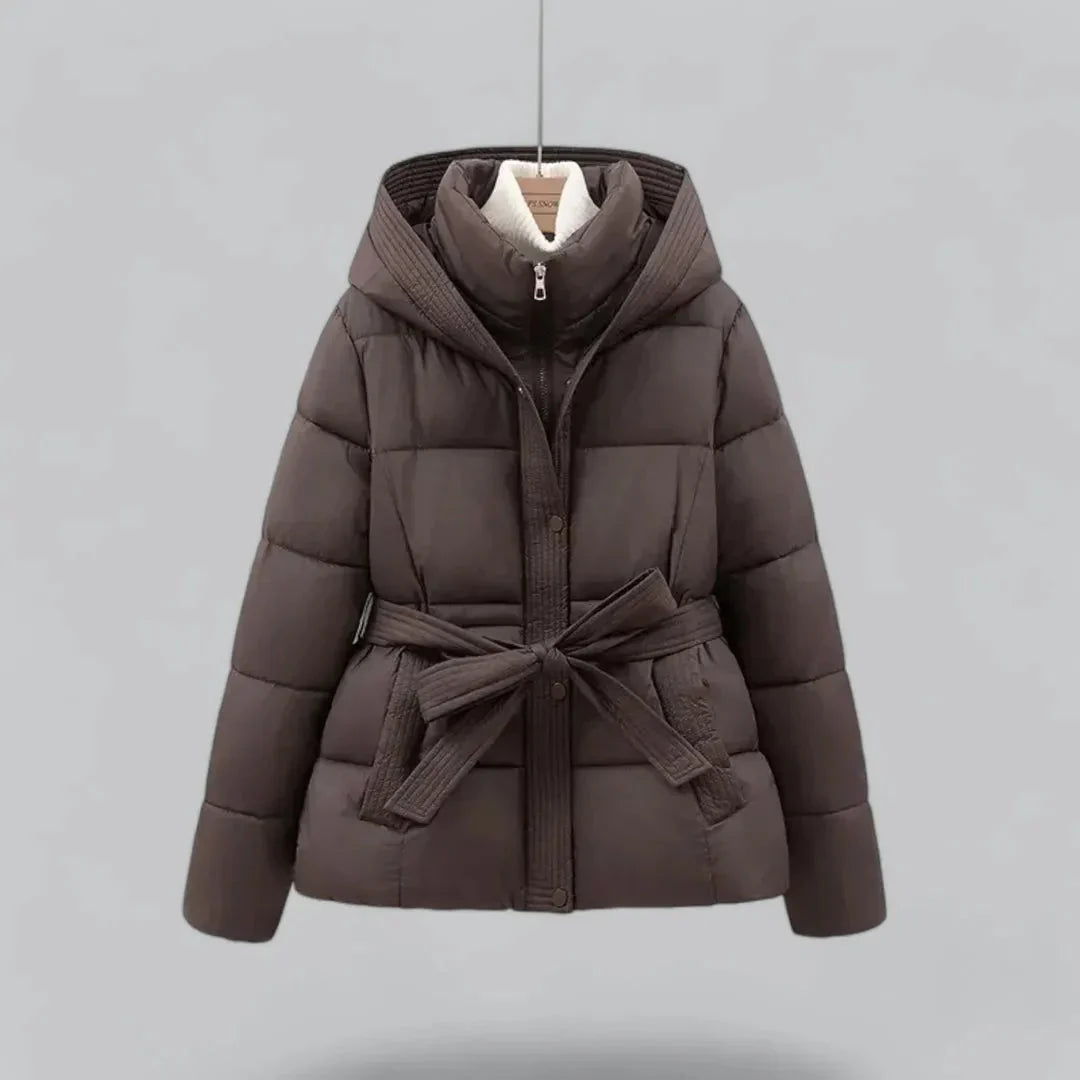 Hooded Puffer Jacket Women's Fleece Coat