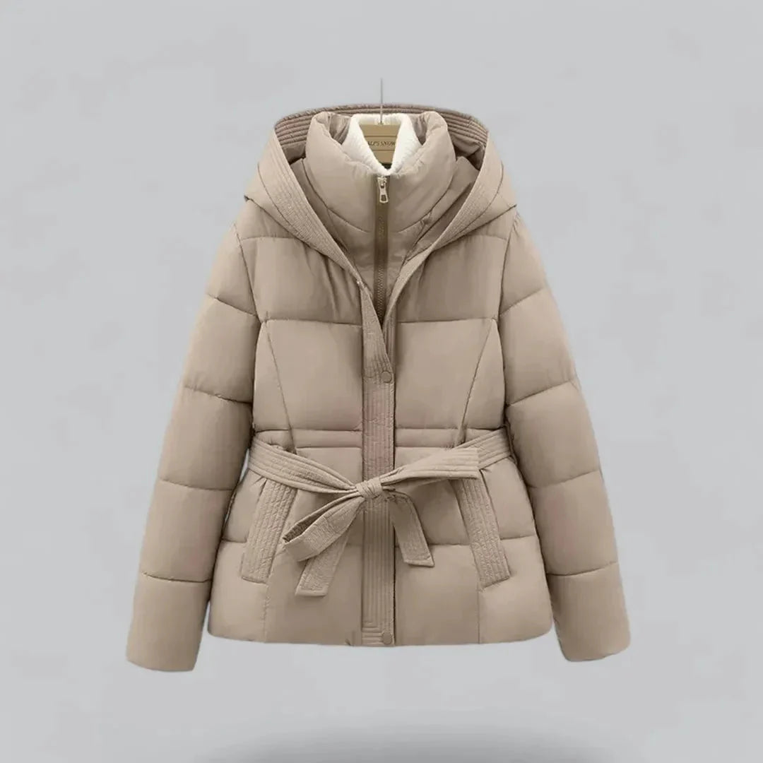 Hooded Puffer Jacket Women's Fleece Coat