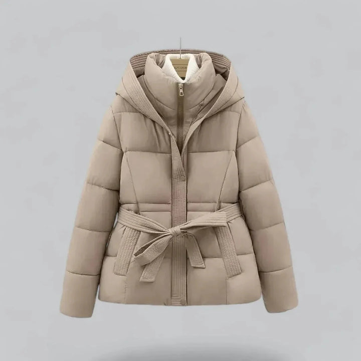 Hooded Puffer Jacket Women's Fleece Coat