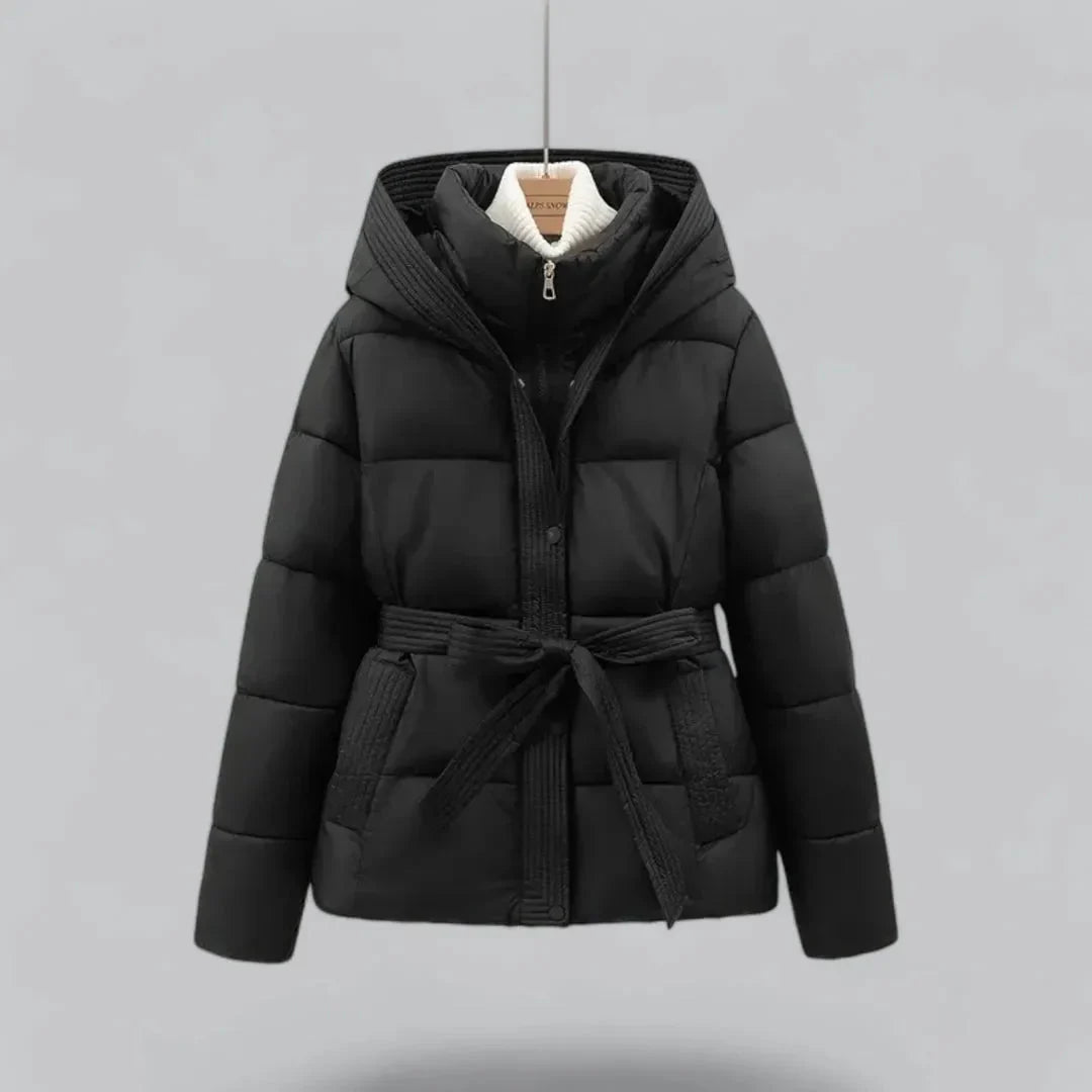 Hooded Puffer Jacket Women's Fleece Coat