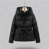 Hooded Puffer Jacket Women's Fleece Coat
