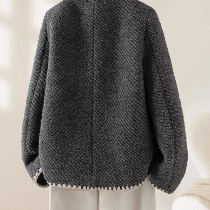 Veste en laine tricotée pour femme, cardigan, blazer, manteau d'extérieur