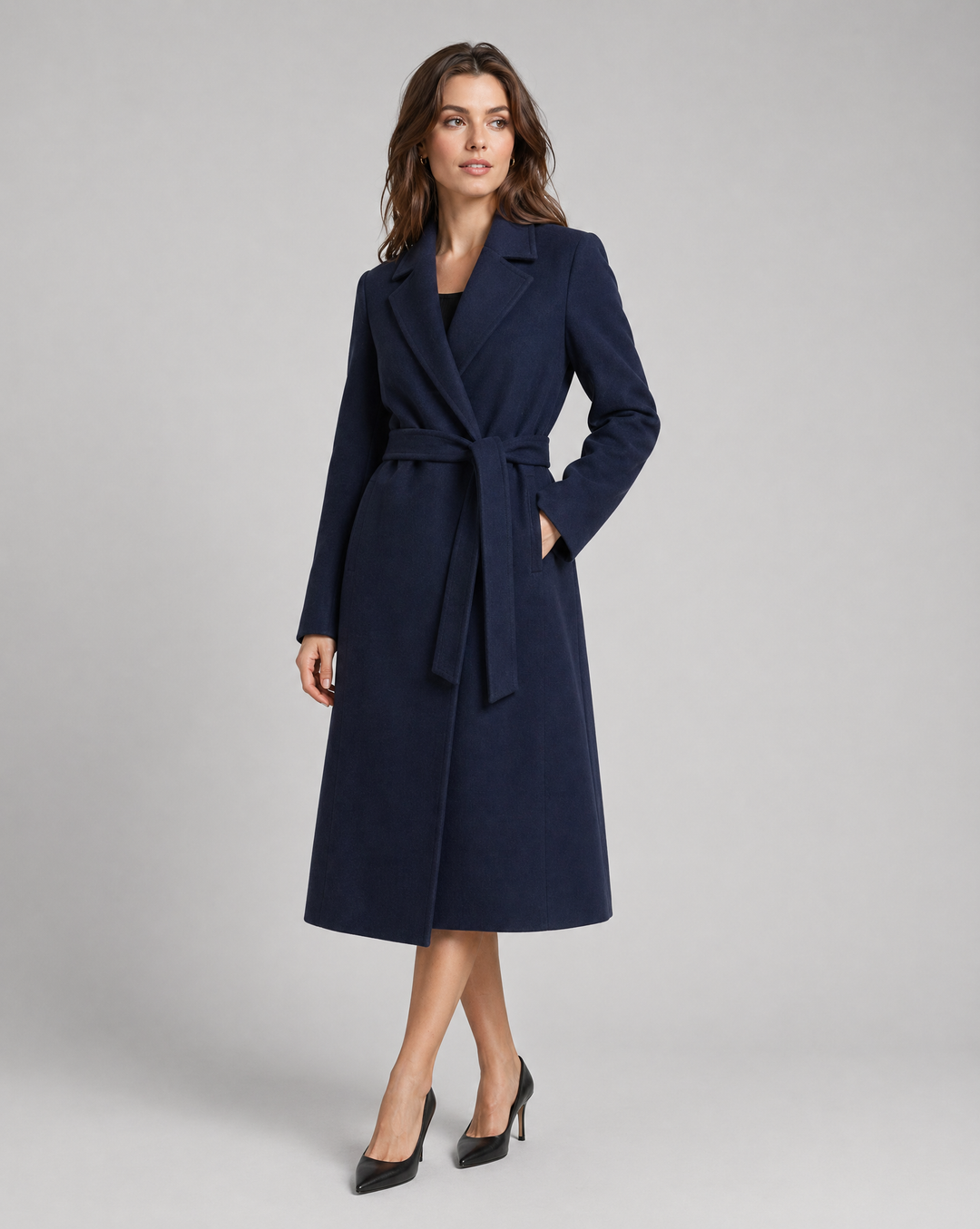 Women's Wool Long Trench Coat Overcoat